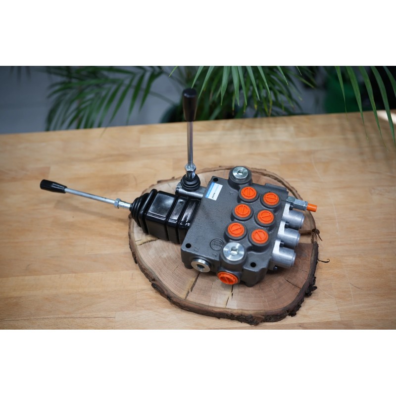 Monoblock-Wegeventil 80 L/Min 3 Schieber Doppeltwirkend + Joystick