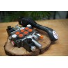 Hydraulikventil 3 Funktionen, 40 l/min (11 GMP), Monoblock 2p40 mit einer Schwimmfunktion + 3. elektrische Funktion + Joystick