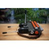 Ein 6-Wege-Ventil mit einem Durchfluss von 80 lm/min, ausgestattet mit zwei Hebeln und zwei Joysticks