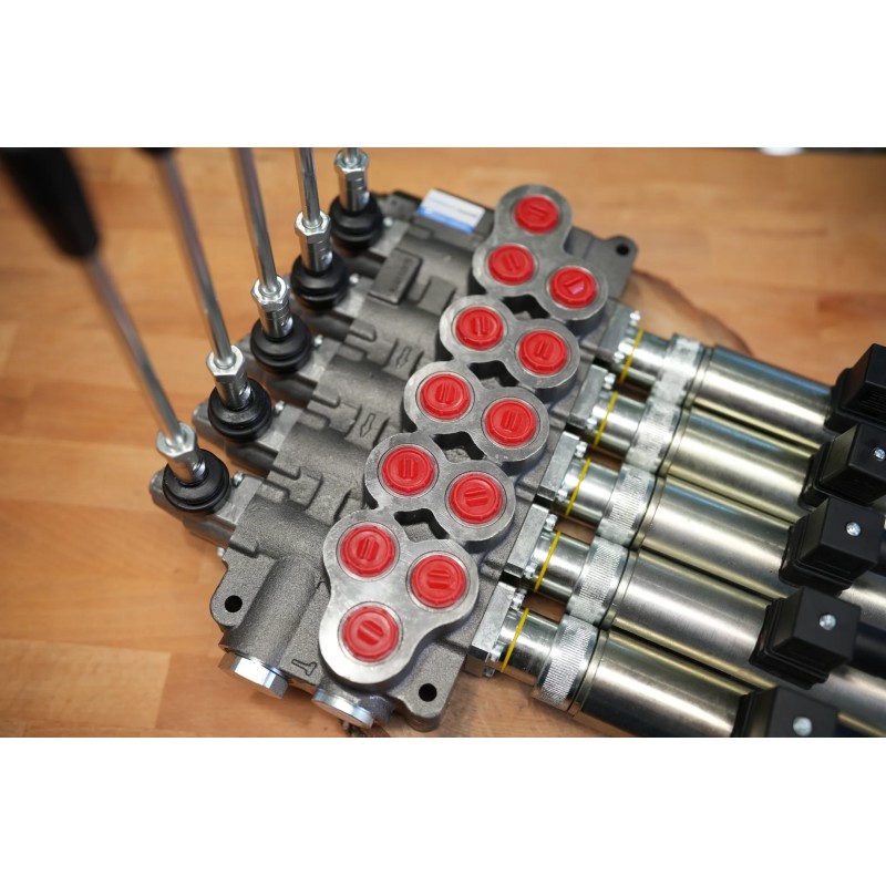 Hydraulikventil 5 Profile HM Line 90 l/min 24 gpm doppeltwirkend für Zylinderspule
