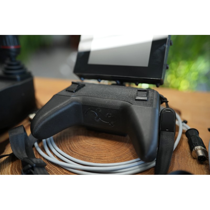 Proportionaler drahtloser Fire Salamander Steuergerät mit Touch-Display, zusätzliches kabelgebundenes Bedienfeld mit Joystick un