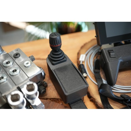 Proportionaler drahtloser Fire Salamander Steuergerät mit Touch-Display, zusätzliches kabelgebundenes Bedienfeld mit Joystick un