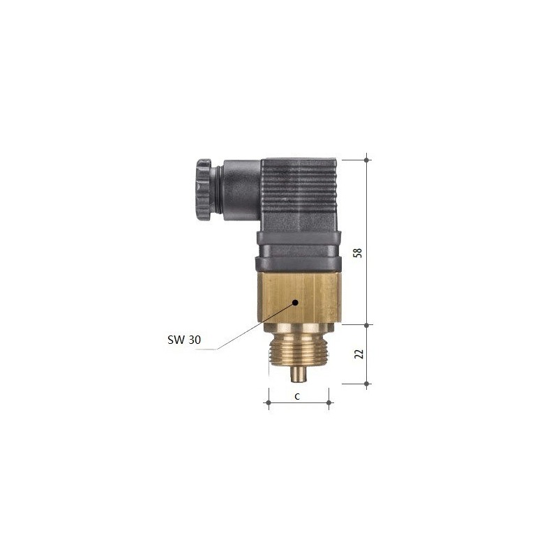 Thermoschalter fr SQ EBT Anschlussgewinde: 1/2 ELETTROTEC