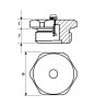 Entlüftungsstopfen mit Ventil (O-Ring gedichtet) - Vorspanndruck 0,1 - 0,15bar MINTOR