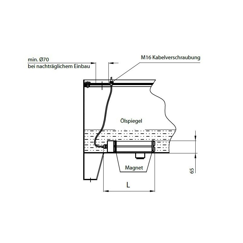 Tankheizung für Hydrauliktank mit Magneten Hydraulic Master