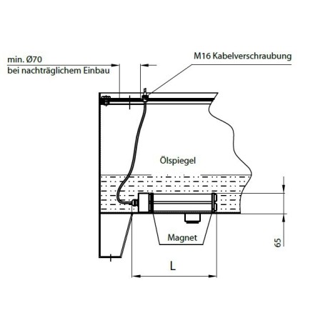 Tankheizung für Hydrauliktank mit Magneten Hydraulic Master