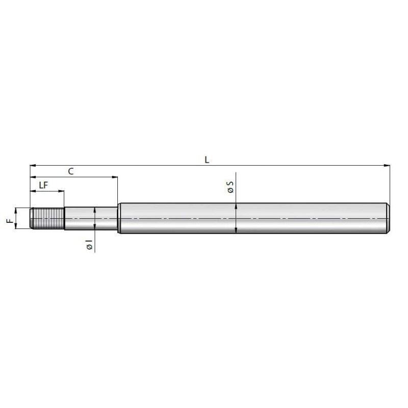 Kolbenstange vorgefertigt Ø50 SBL, 250 bar Contarini