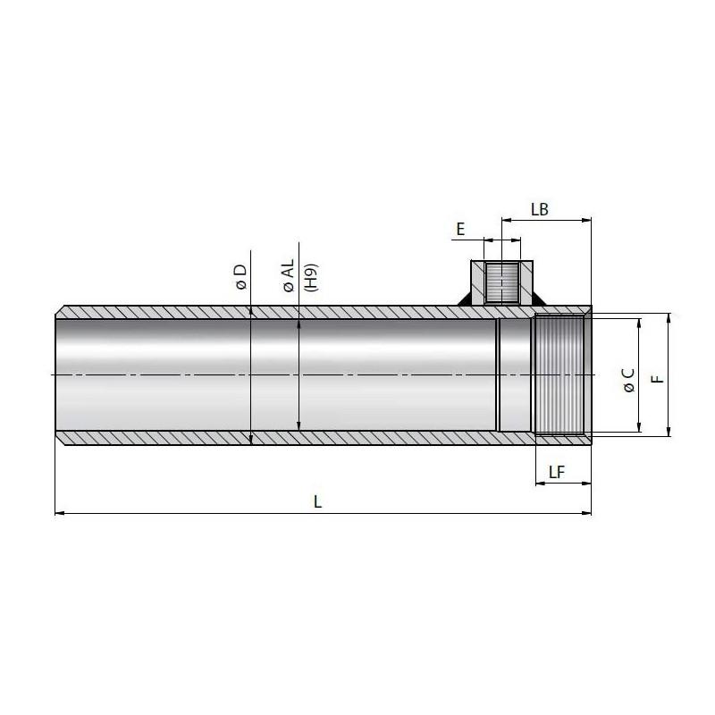 Zylinderrohr vorgefertigt Ø25 STL - H9 rolliert, 250 bar Contarini