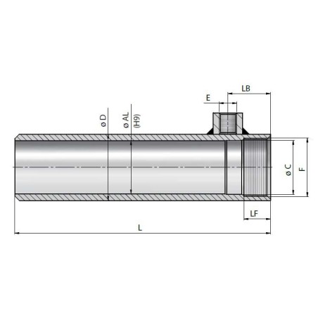 Zylinderrohr vorgefertigt Ø25 STL - H9 rolliert, 250 bar Contarini