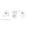 Mittelsektion Außenzahnradpumpe Baugröße 1 XV-Serie EINPASS Ø25,4 M6x1 Vivoil