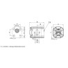 Endsektion Außenzahnradpumpe Baugröße 1 XV-Serie EINPASS Ø25,4 M6x1 Vivoil